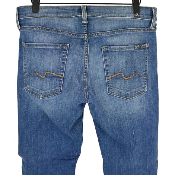 7 For All Mankind “Josefina” Jeans, Distressed - Picture 6 of 10